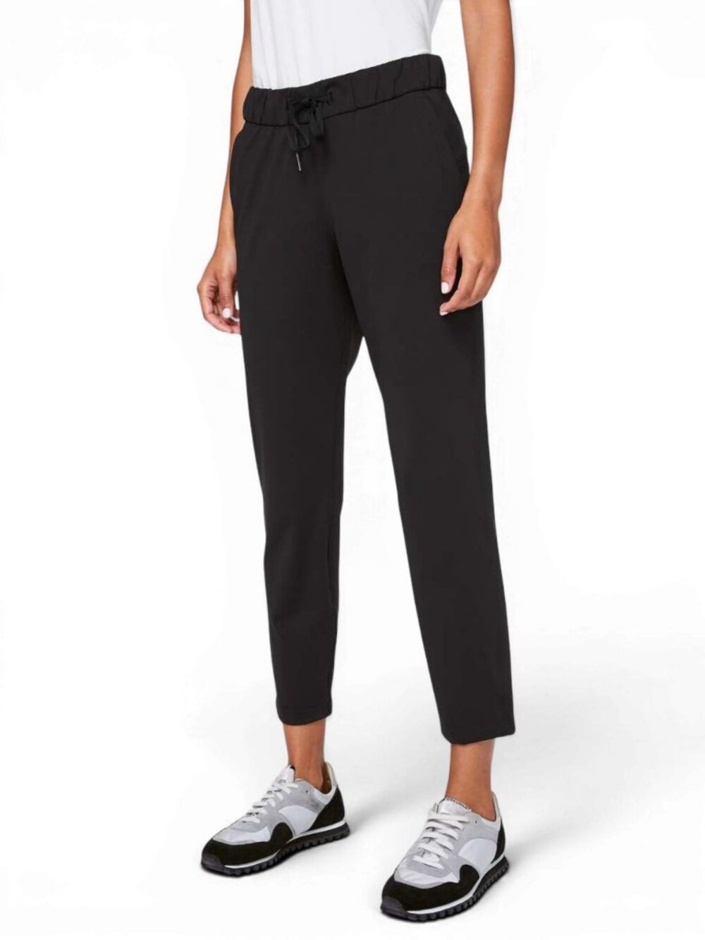 LULULEMON Black On the Fly 7/8 Luxtreme Travel Pants size 4 - Picture 1 of 11